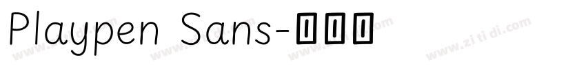 Playpen Sans字体转换